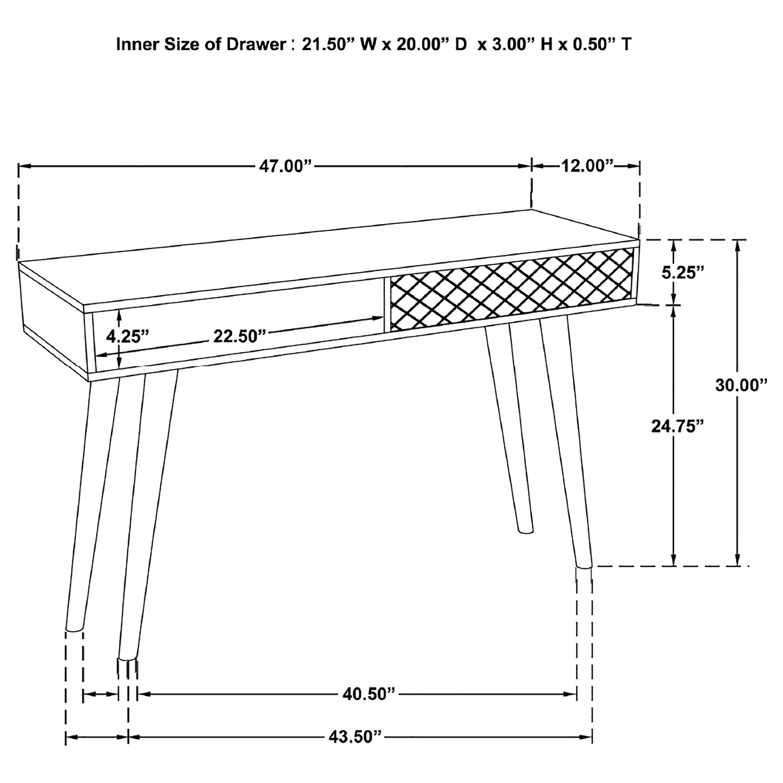 Coaster Lotus 2-drawer Console Table Natural Brown Default Title