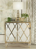 Coaster Astilbe 2-door Accent Cabinet Mirror and Champagne Default Title