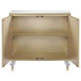 Coaster Astilbe 2-door Accent Cabinet Mirror and Champagne Default Title