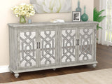 Coaster Melanie 4-door Accent Cabinet Antique White Default Title