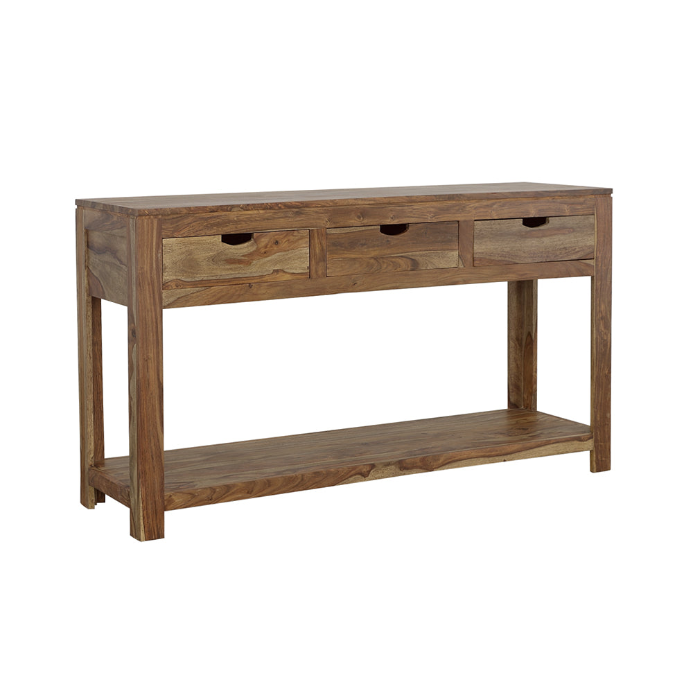 Coaster Esther 3-drawer Storage Console Table Natural Sheesham Default Title