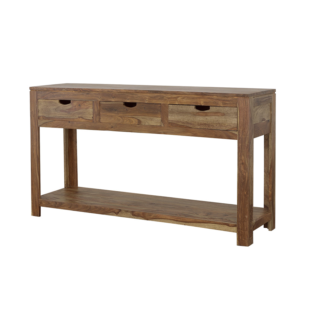 Coaster Esther 3-drawer Storage Console Table Natural Sheesham Default Title