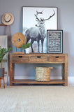 Coaster Esther 3-drawer Storage Console Table Natural Sheesham Default Title