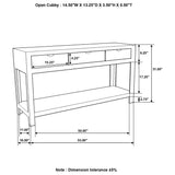 Coaster Esther 3-drawer Storage Console Table Natural Sheesham Default Title