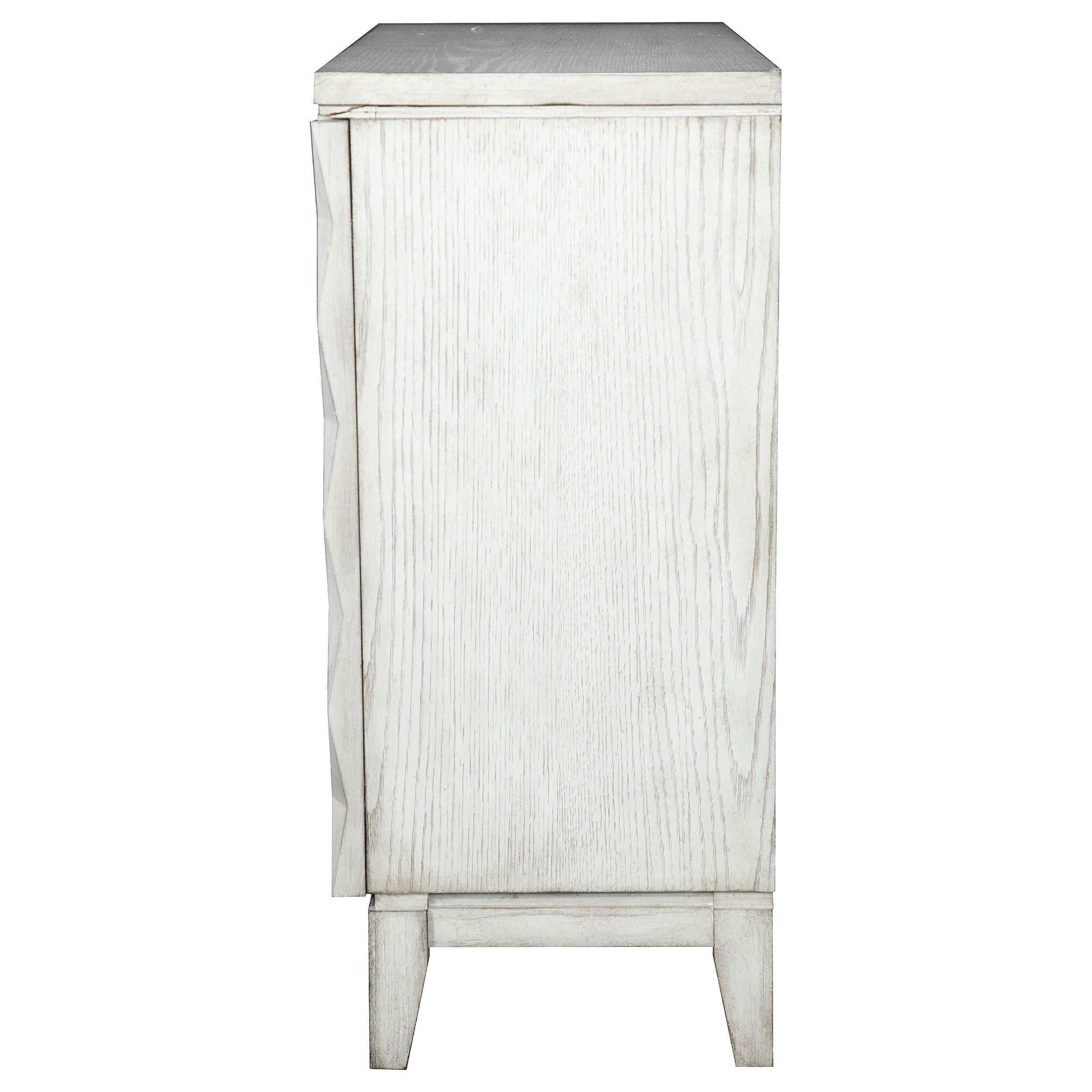 Coaster Moody Accent Cabinet with Carved Door Antique White