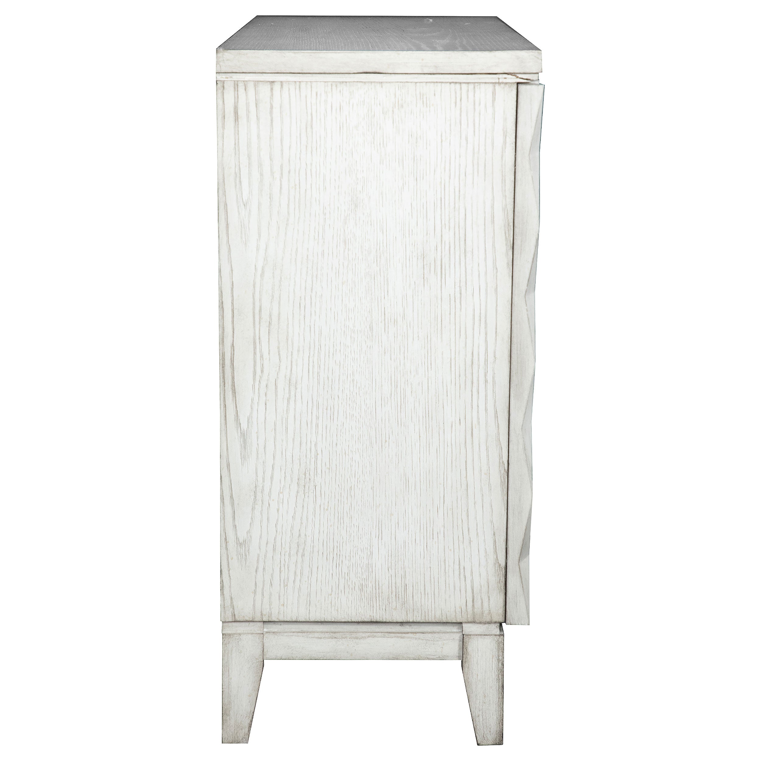 Coaster Moody Accent Cabinet with Carved Door Antique White