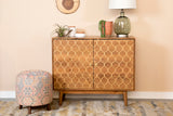 Coaster Lantana Rectangular 2-door Accent Cabinet Natural Default Title