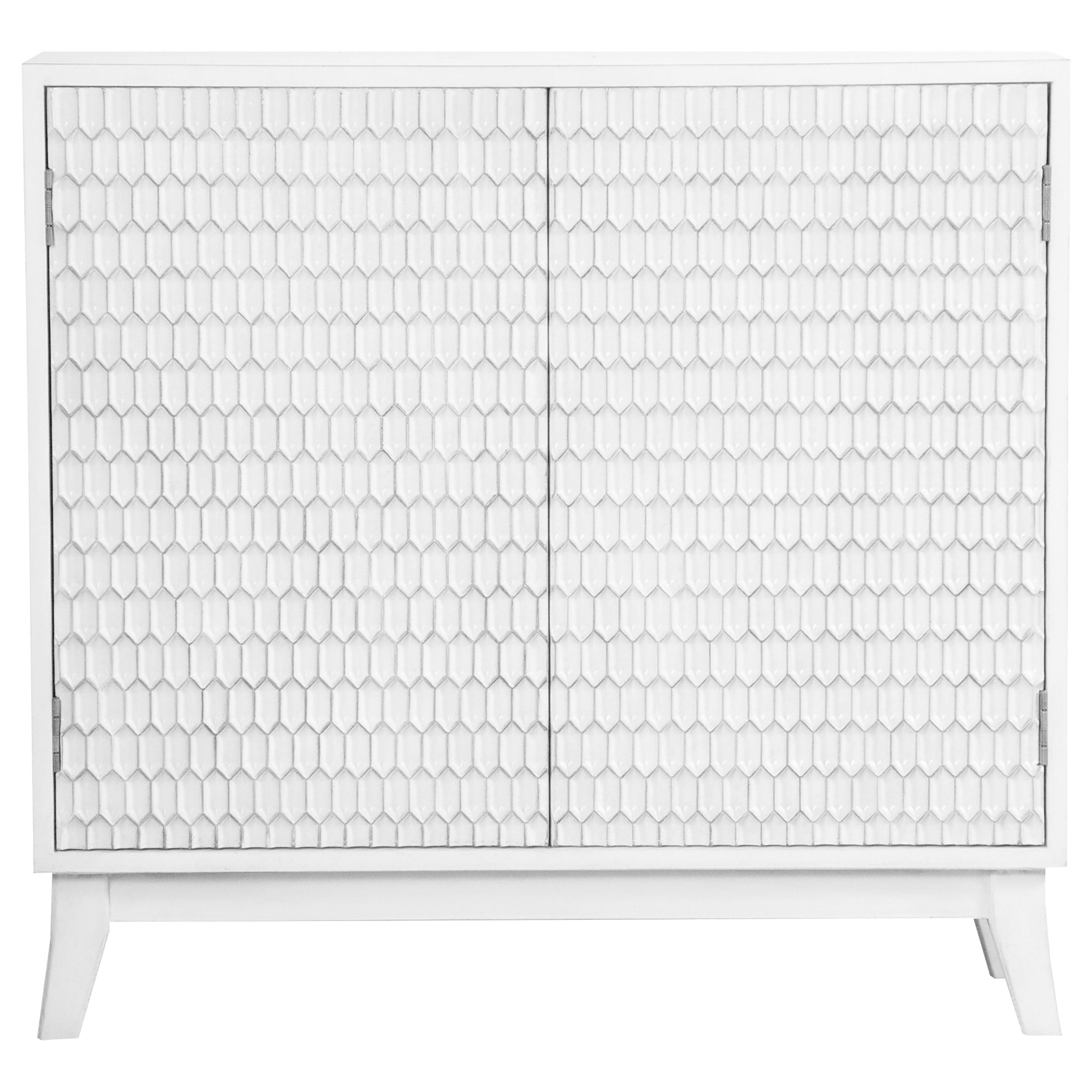 Coaster Gambon Rectangular 2-door Accent Cabinet White Default Title