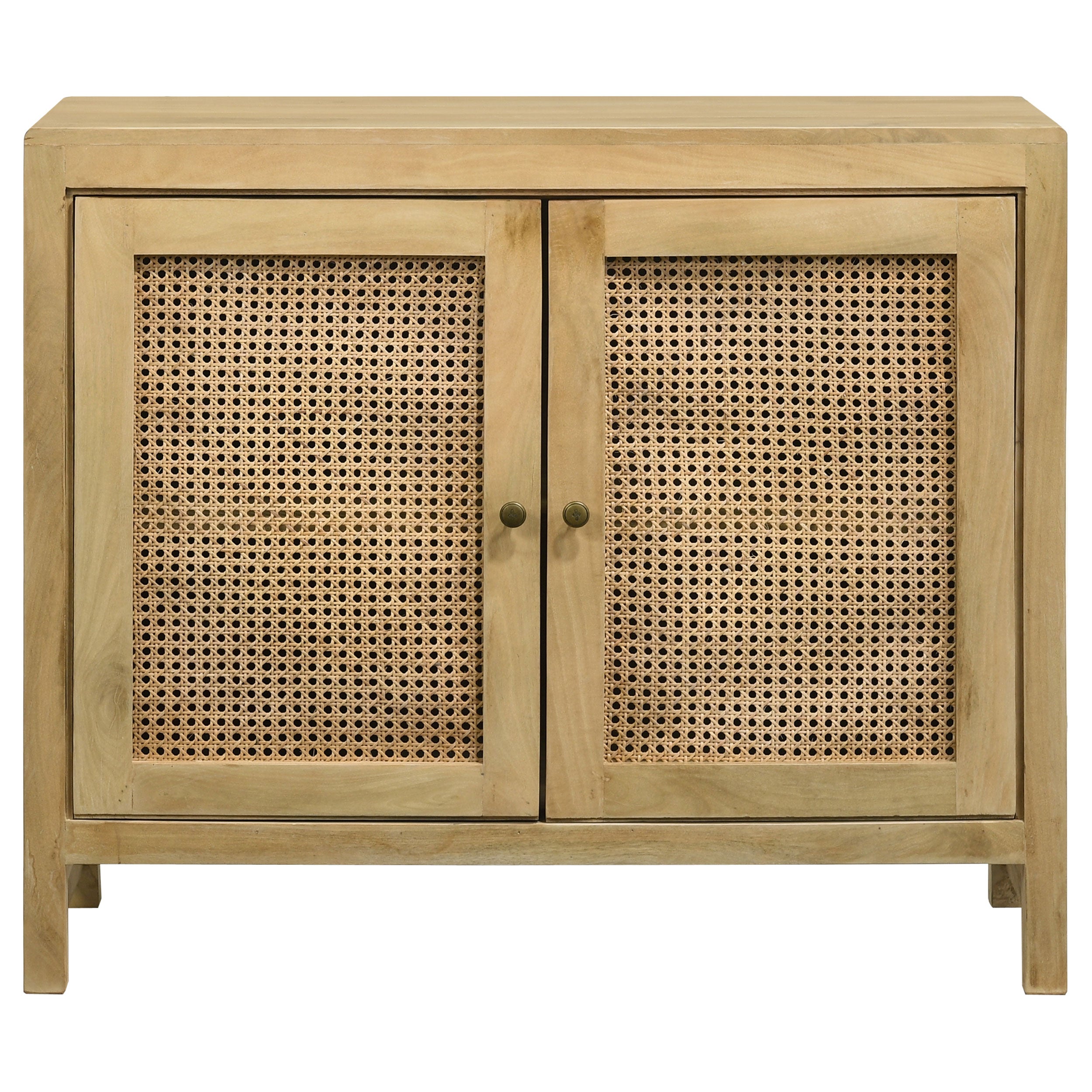 Coaster Zamora Rectangular 2-door Accent Cabinet Natural Default Title