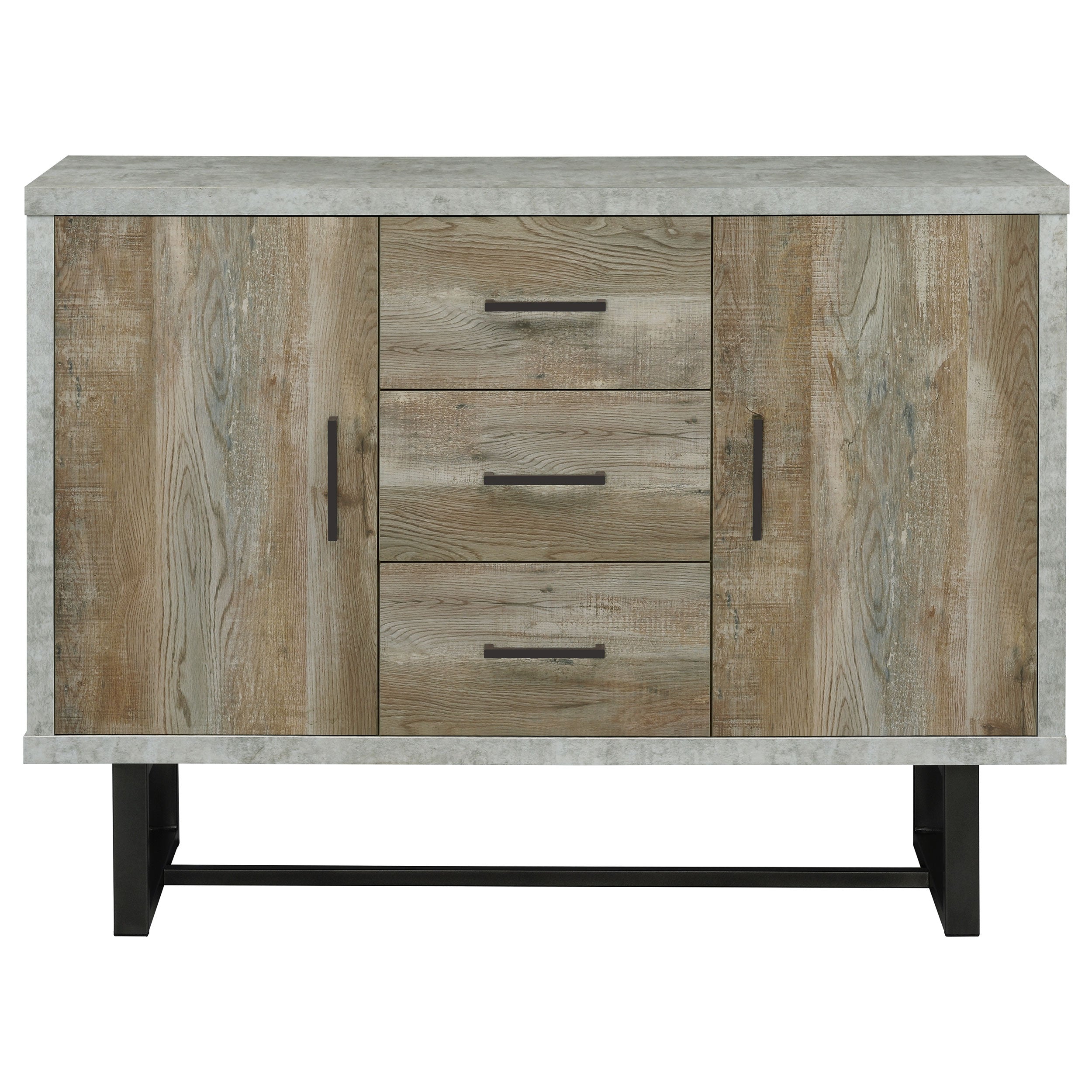 Coaster Abelardo 3-drawer Accent Cabinet Weathered Oak and Cement Default Title