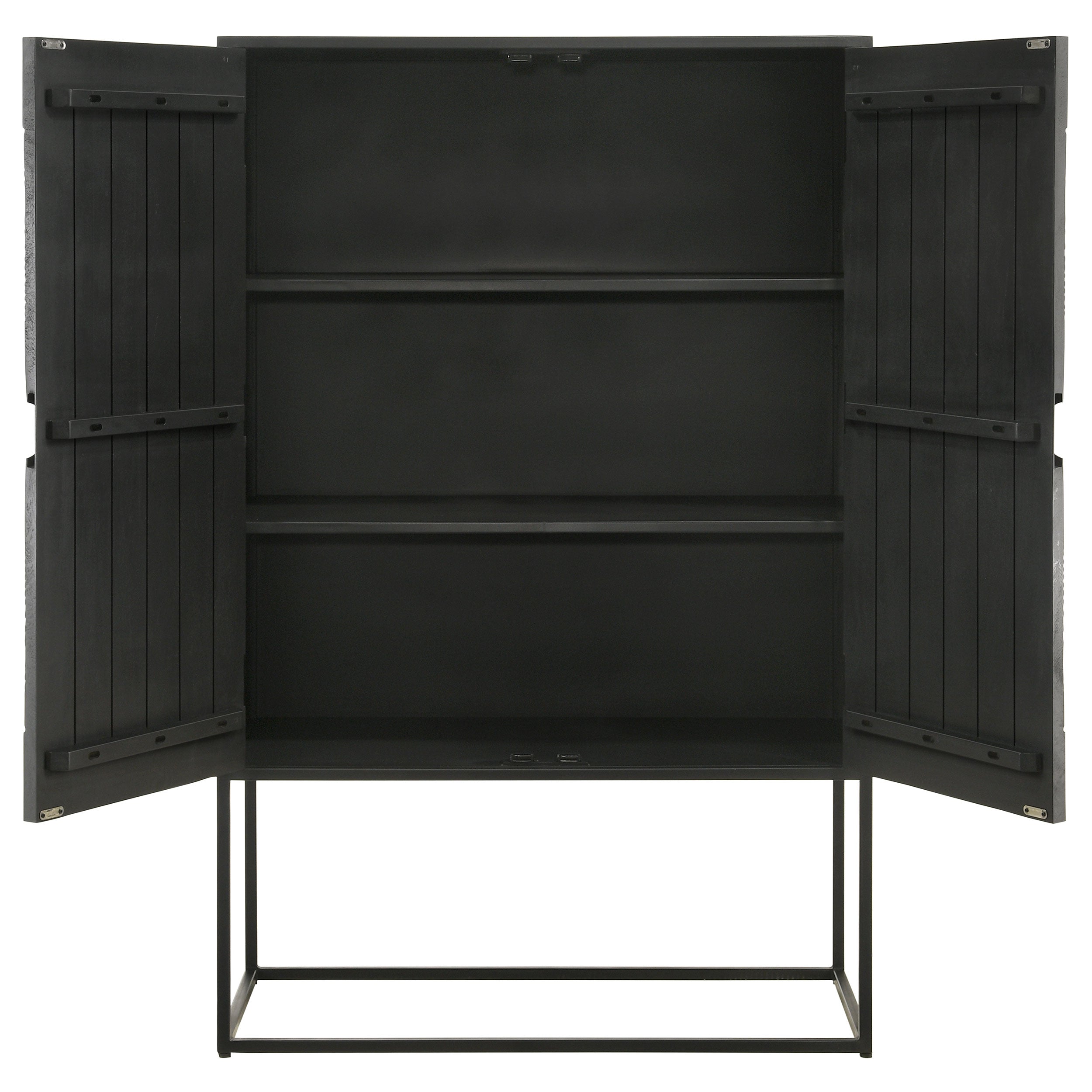 Coaster Jenna 2-door Accent Cabinet Black Default Title