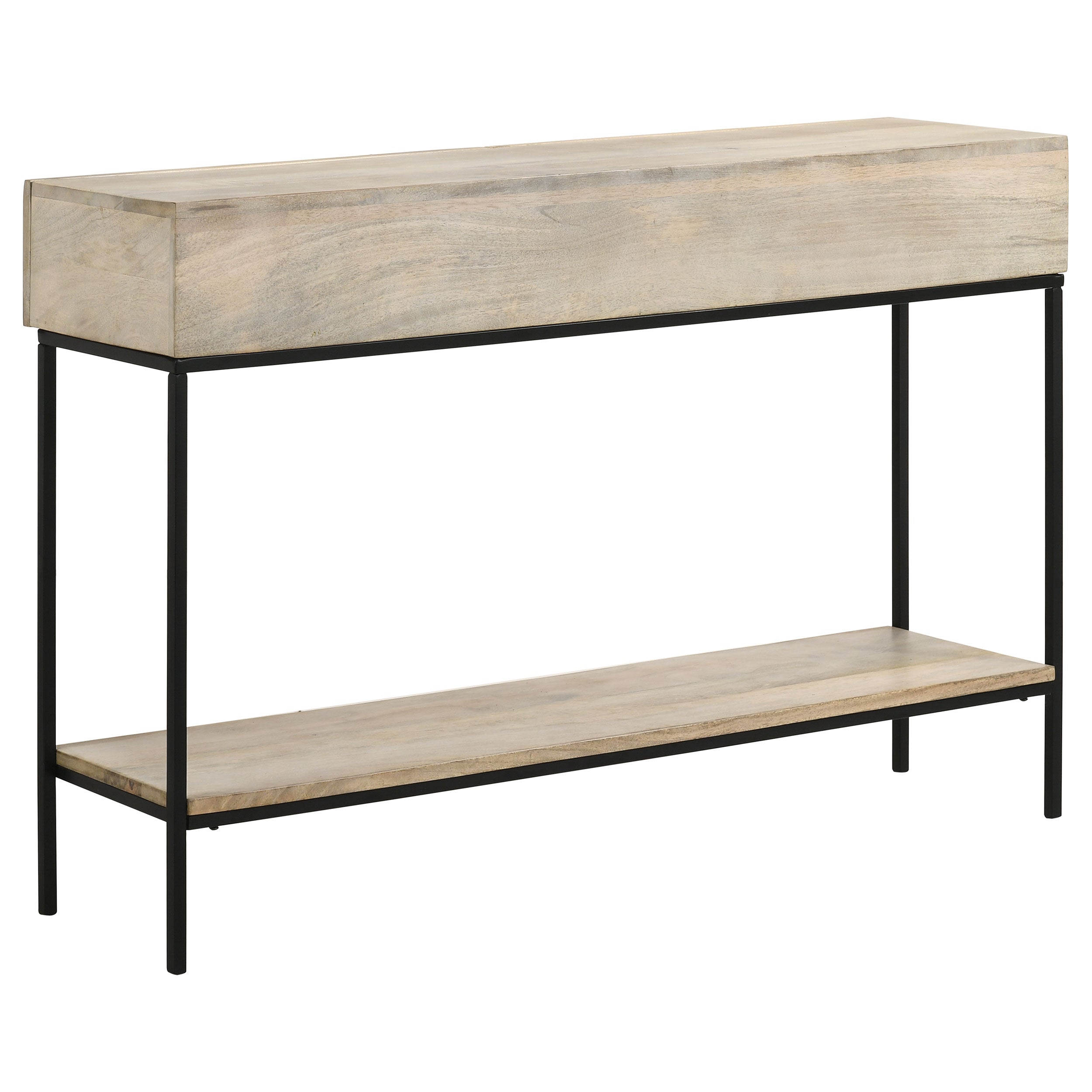 Coaster Rubeus 2-drawer Console Table with Open Shelf White Washed Default Title