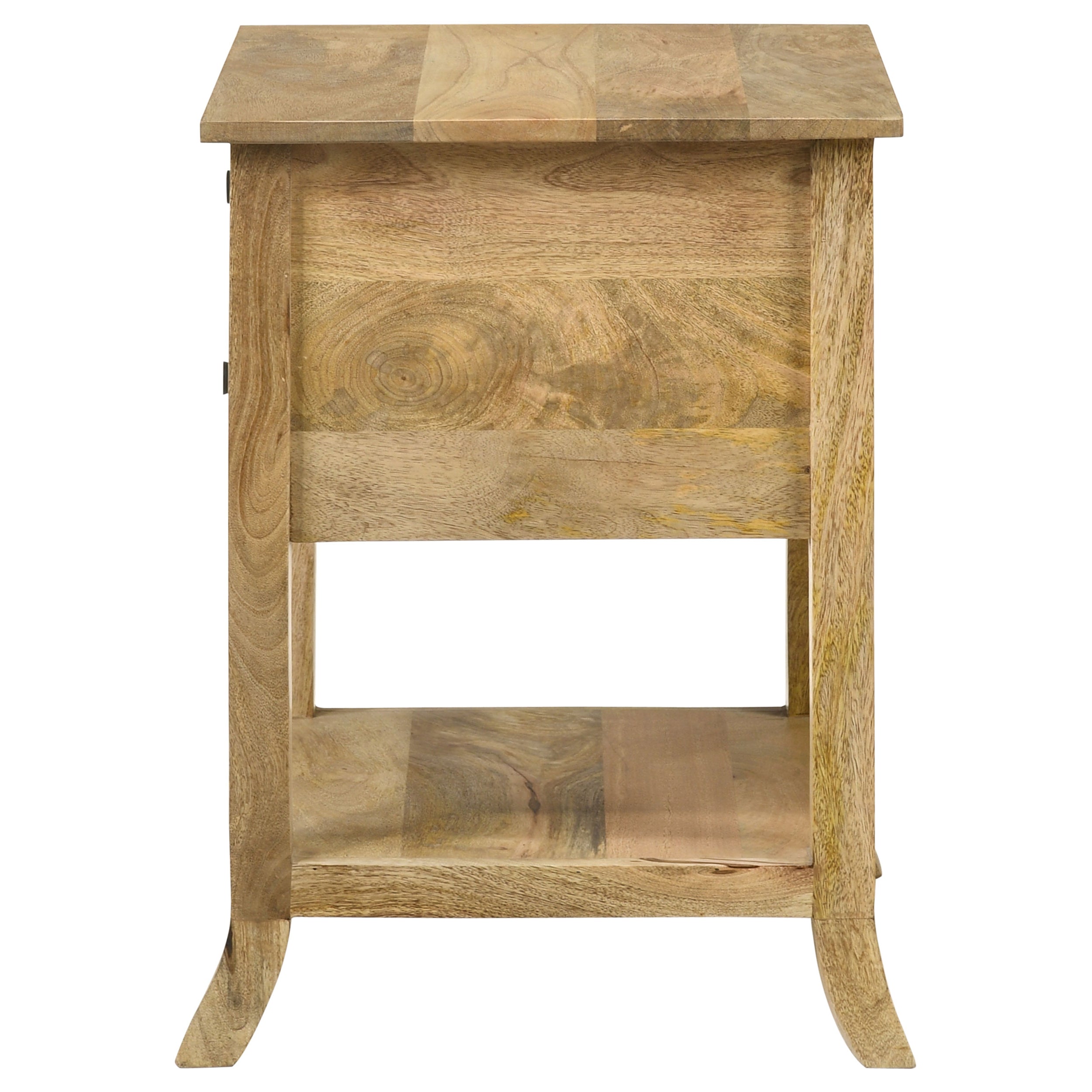 Coaster Russo 2-drawer Accent Table with Open Shelf Natural Mango Default Title