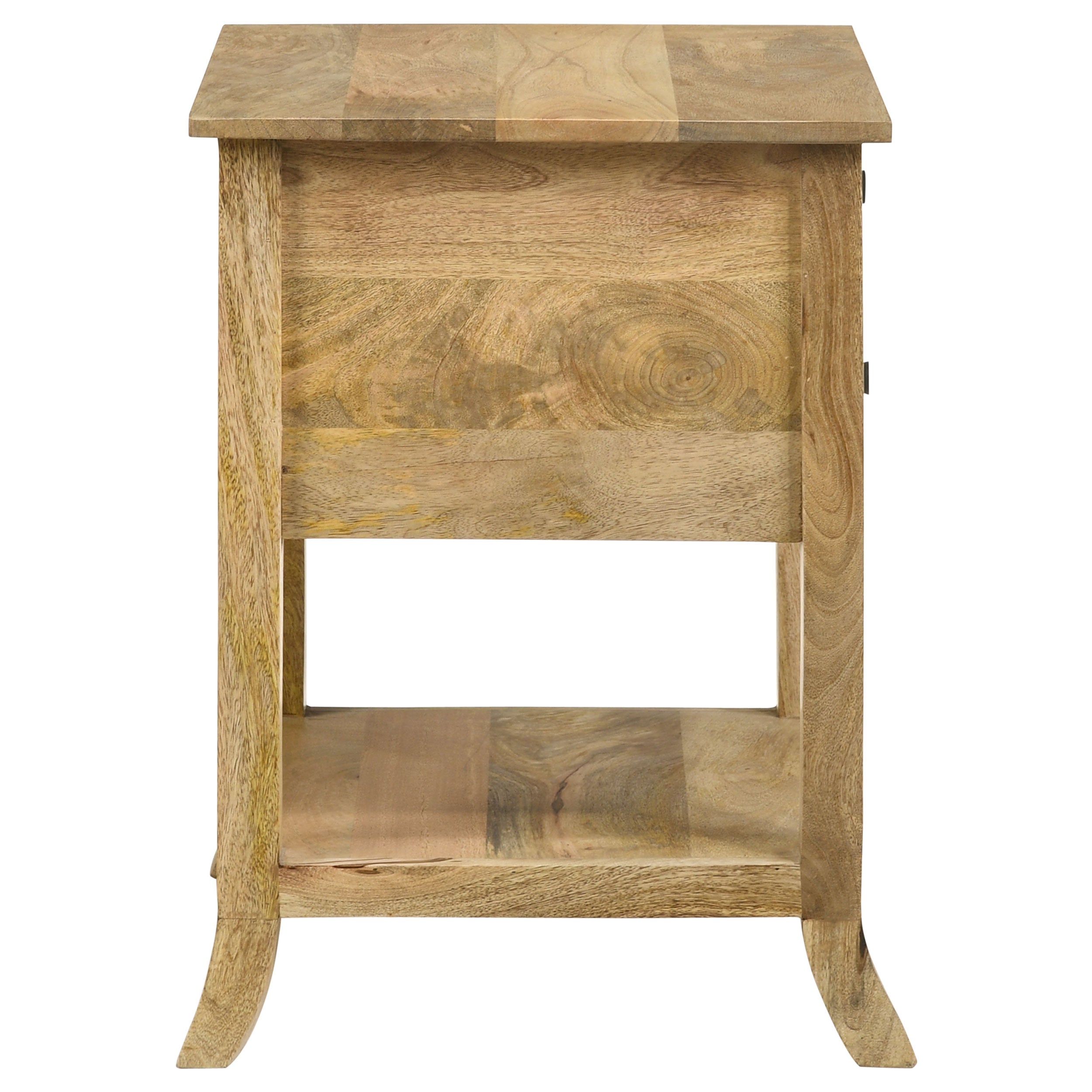 Coaster Russo 2-drawer Accent Table with Open Shelf Natural Mango Default Title