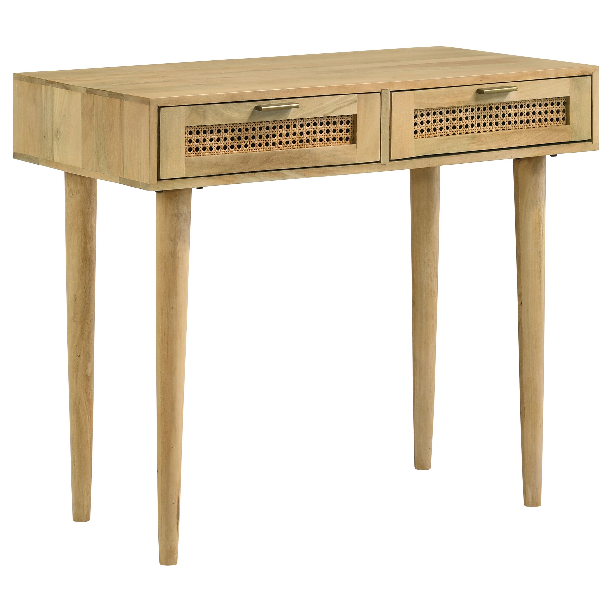 Coaster Zamora Rectangular 2-drawer Accent Writing Desk Natural Default Title