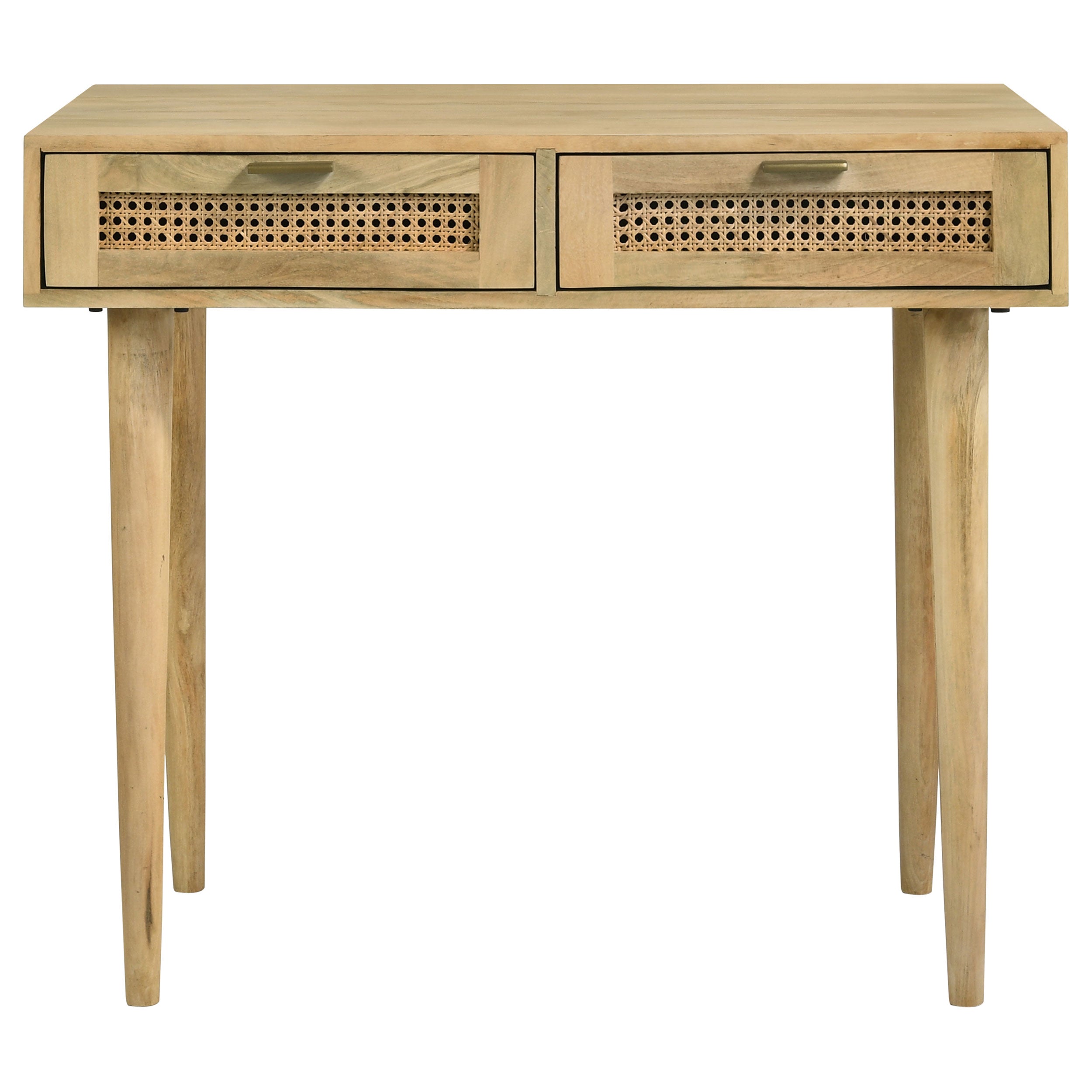 Coaster Zamora Rectangular 2-drawer Accent Writing Desk Natural Default Title