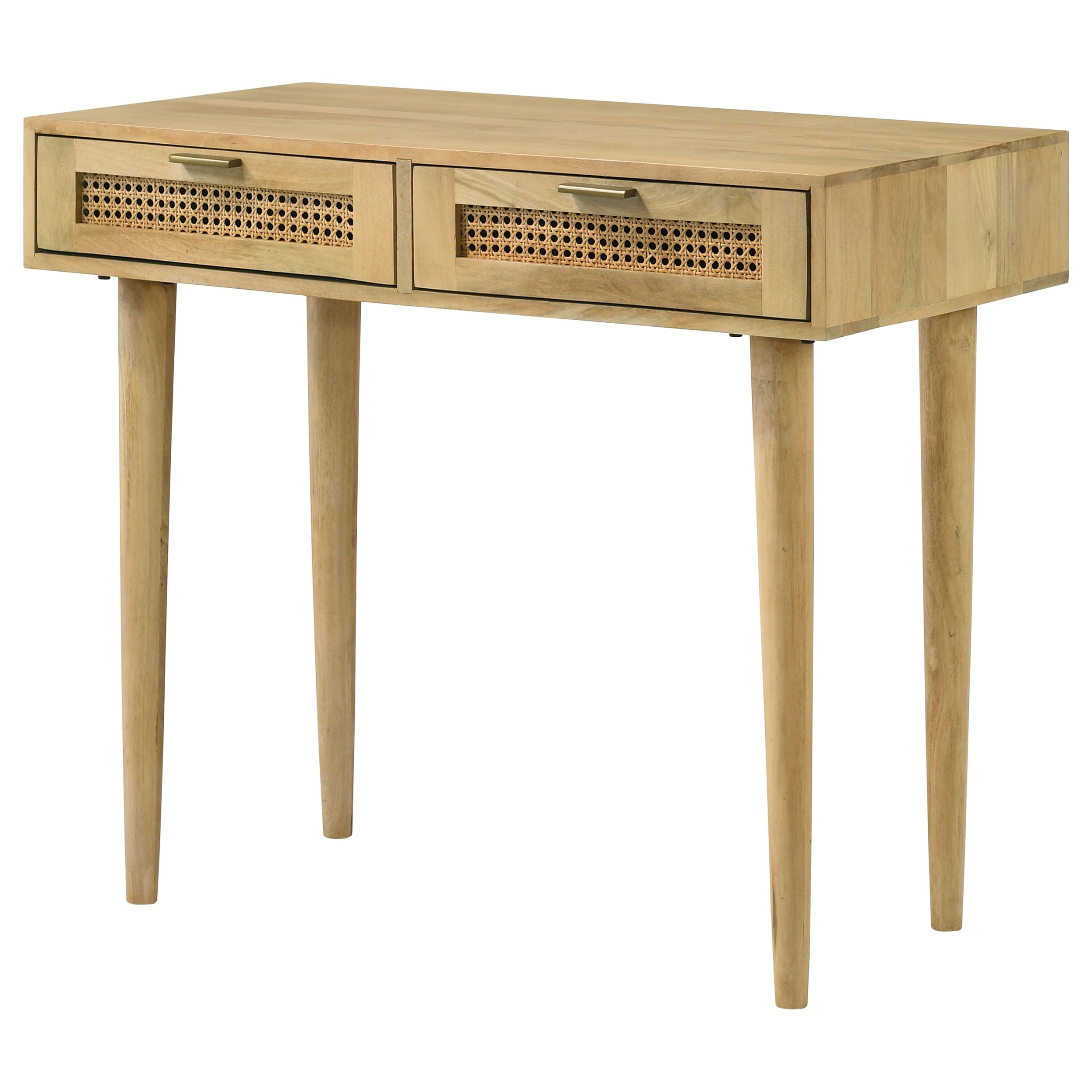 Coaster Zamora Rectangular 2-drawer Accent Writing Desk Natural Default Title