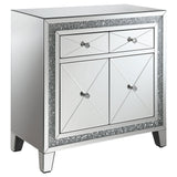 Coaster Arwen 2-drawer Accent Cabinet Clear Mirror with LED Lighting Default Title