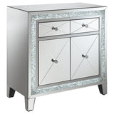 Coaster Arwen 2-drawer Accent Cabinet Clear Mirror with LED Lighting Default Title