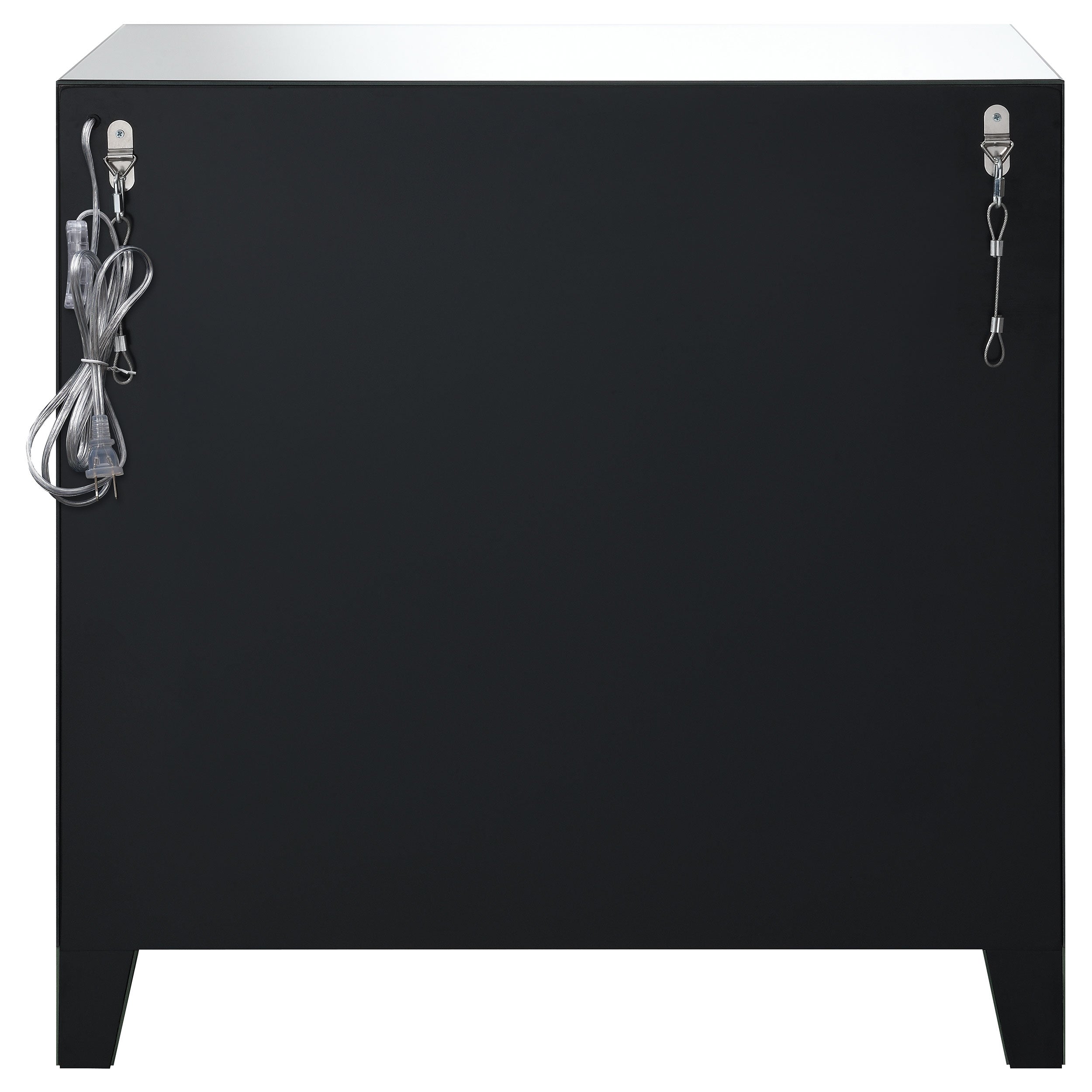 Coaster Arwen 2-drawer Accent Cabinet Clear Mirror with LED Lighting Default Title