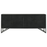 Coaster Riddell 4-door Accent Cabinet Black Default Title