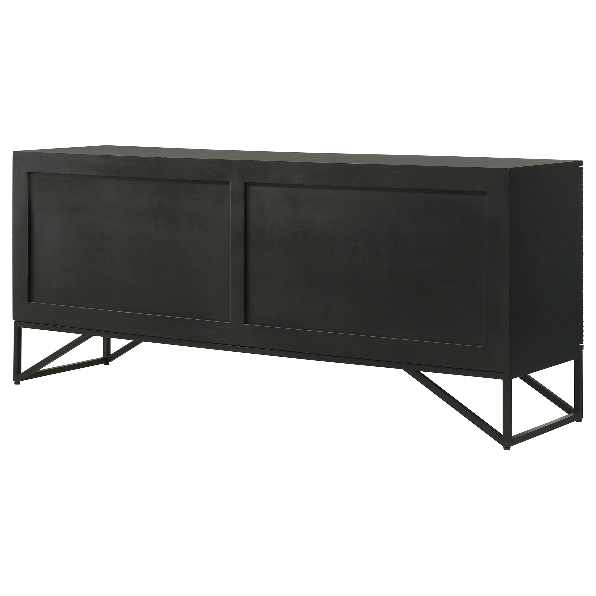 Coaster Riddell 4-door Accent Cabinet Black Default Title