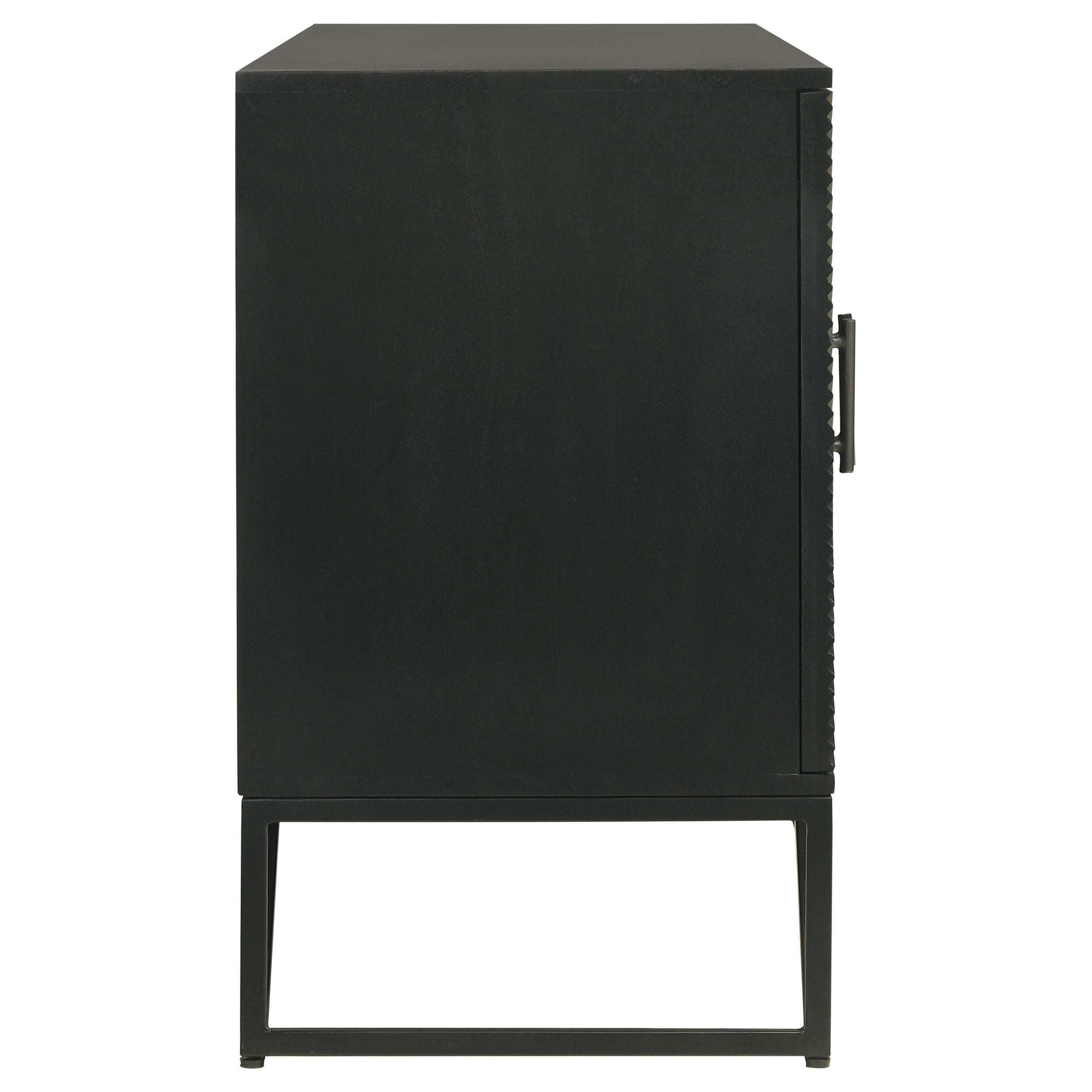 Coaster Riddell 4-door Accent Cabinet Black Default Title