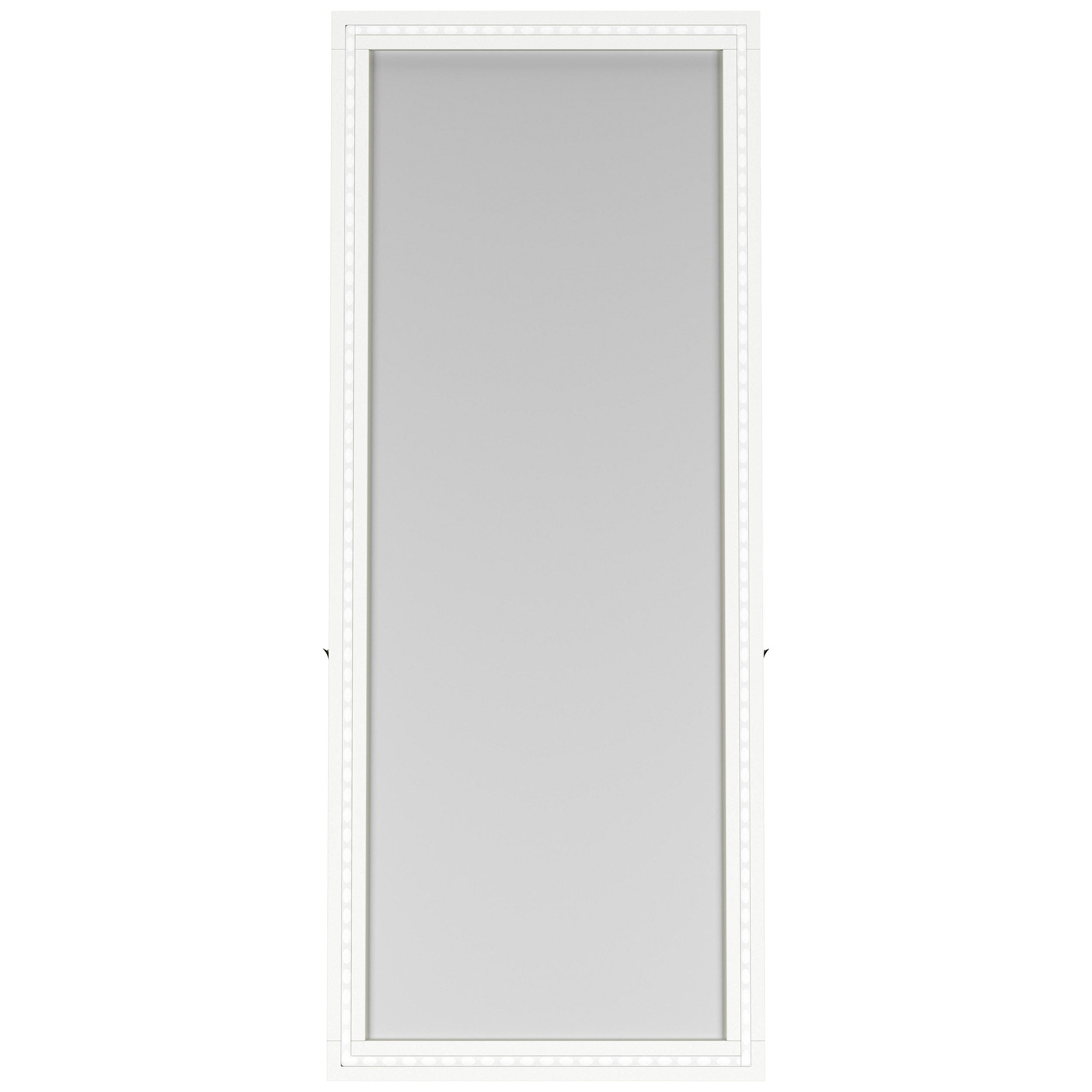 Windrose 28 x 67 Inch Tempered LED Standing Mirror White