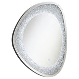 Coaster Mirage Acrylic Crystals Inlay Wall Mirror with LED Lights Default Title