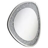 Coaster Mirage Acrylic Crystals Inlay Wall Mirror with LED Lights Default Title