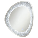 Coaster Mirage Acrylic Crystals Inlay Wall Mirror with LED Lights Default Title