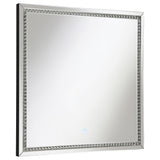 Coaster Noelle Square Wall Mirror with LED Lights Default Title