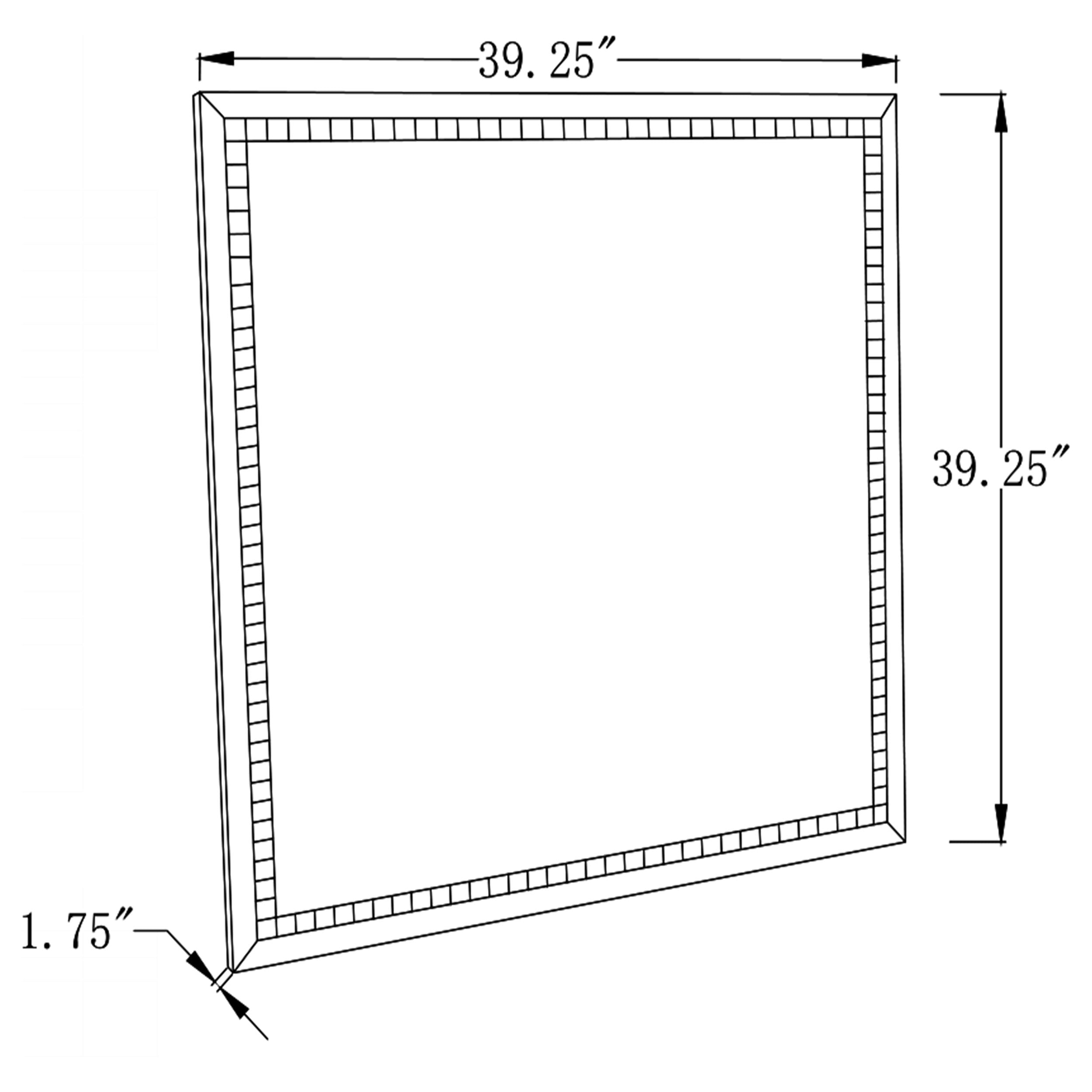 Coaster Noelle Square Wall Mirror with LED Lights Default Title