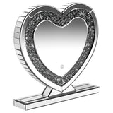 Coaster Euston Heart Shape Table Mirror Silver Default Title