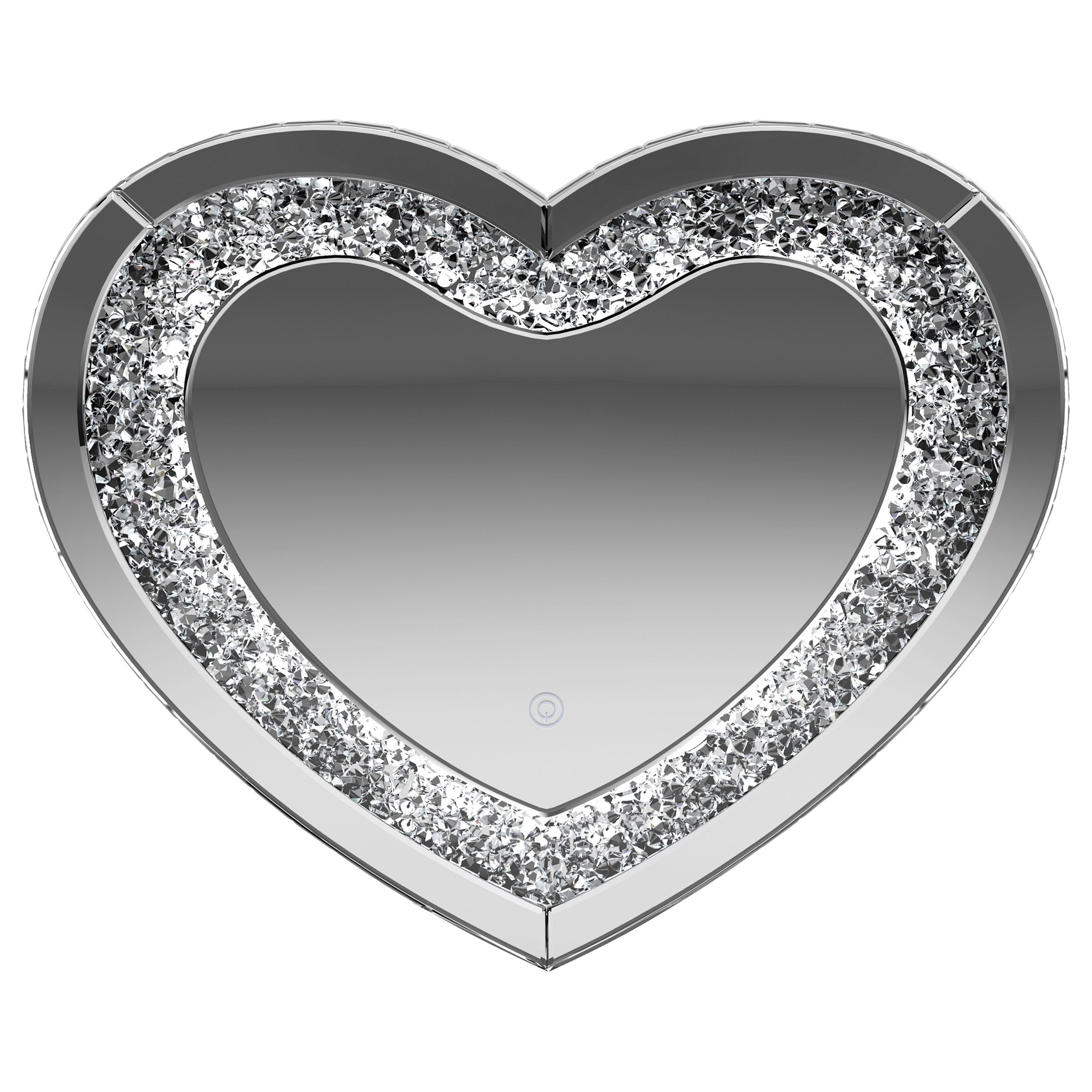 Coaster Aiko Heart Shape Wall Mirror Silver Default Title