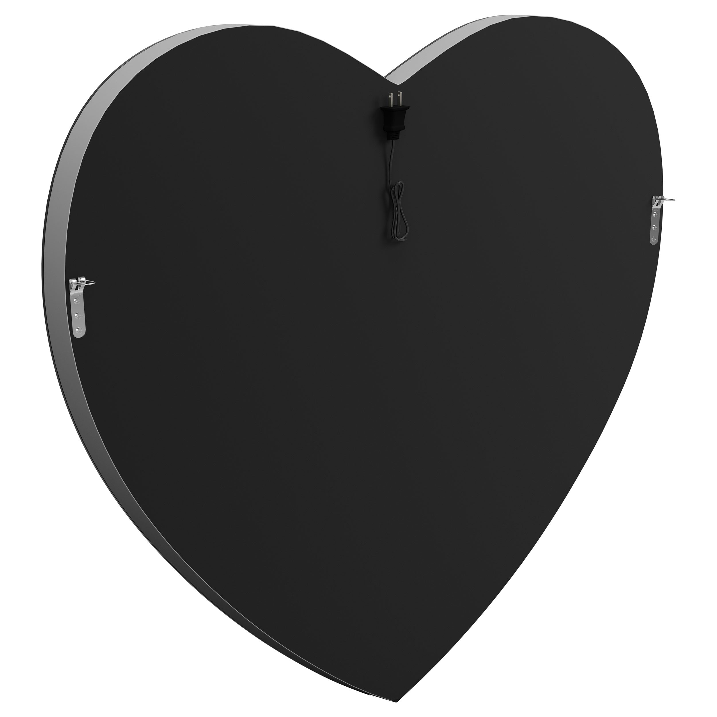 Coaster Aiko Heart Shape Wall Mirror Silver Default Title