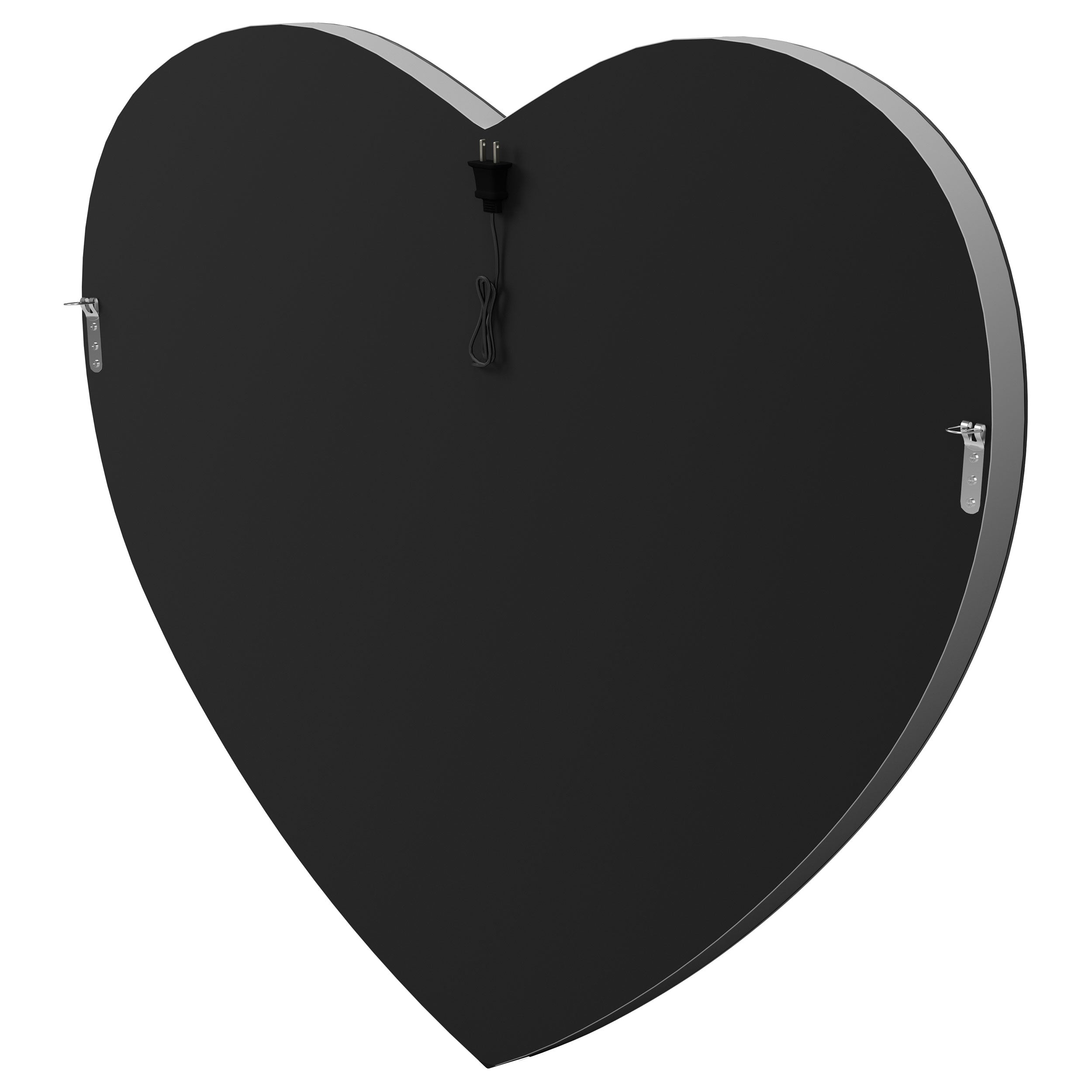 Coaster Aiko Heart Shape Wall Mirror Silver Default Title