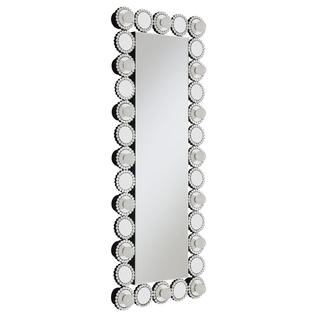 Coaster Aghes Rectangular Wall Mirror with LED Lighting Mirror Default Title