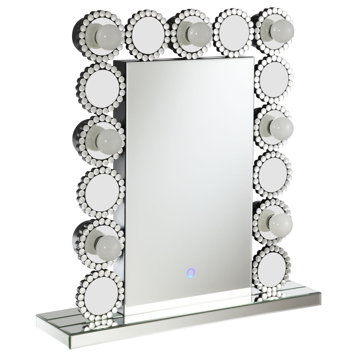 Coaster Aghes Rectangular Table Mirror with LED Lighting Mirror Default Title