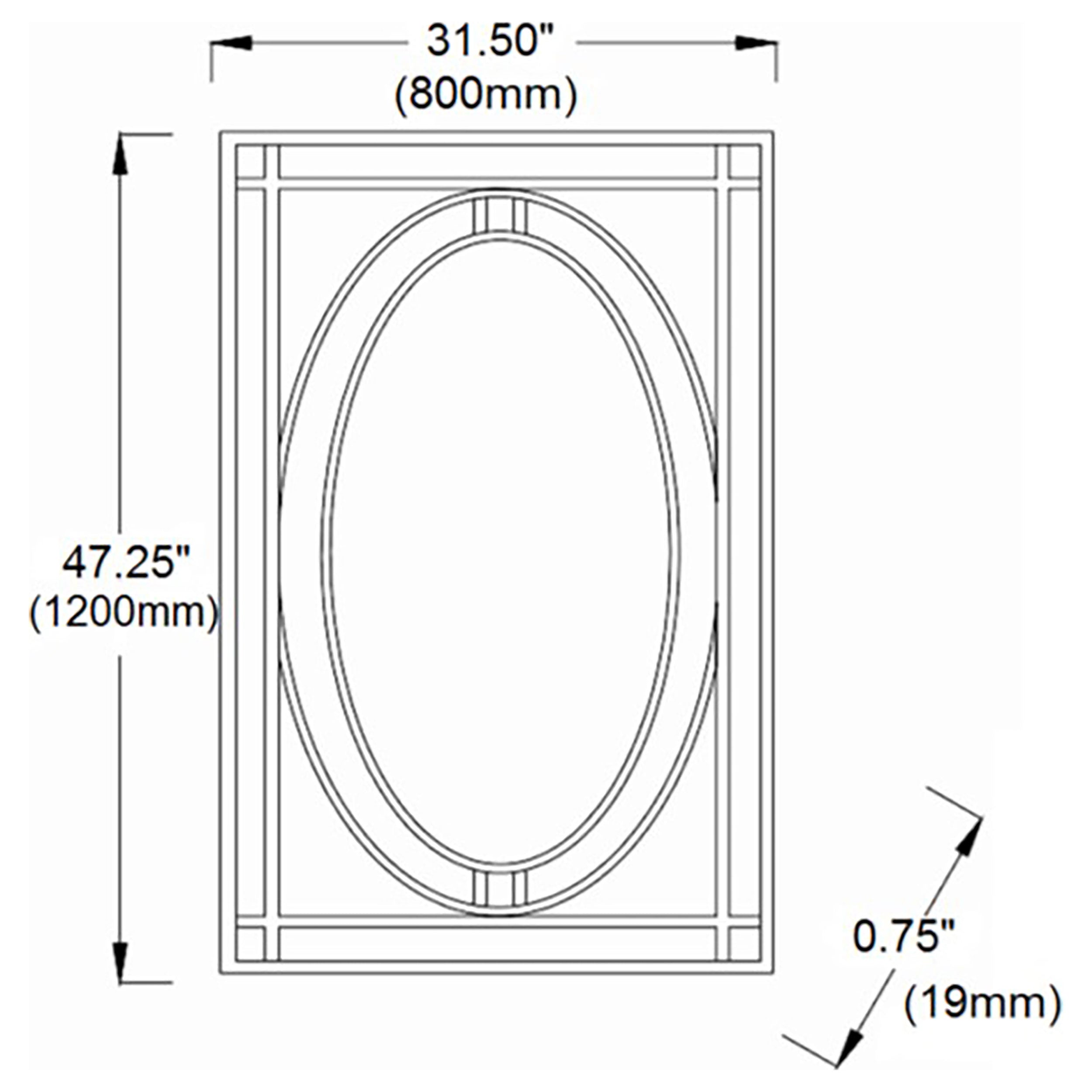 Coaster Beveled Edge Wall Mirror Silver Default Title