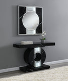 Coaster Carter Square LED Wall Mirror Silver and Black Default Title