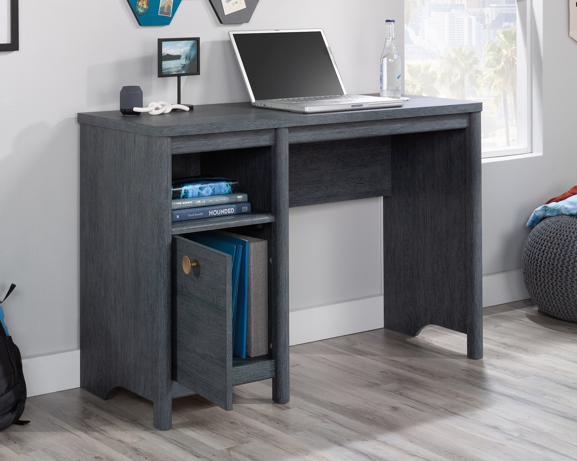 Dover Edge  Home Office Desk in Denim Oak