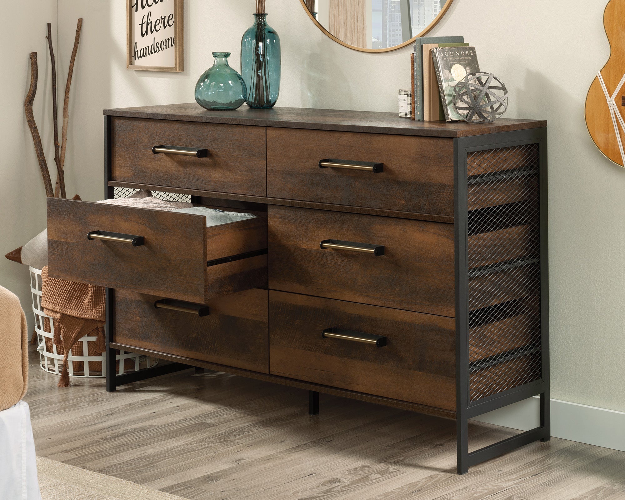 Briarbrook 6-Drawer Dresser in Barrel Oak