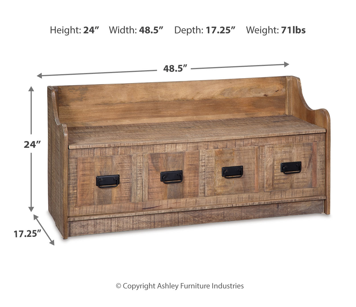 Garrettville Storage Bench