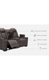 HyllMont PWR REC Loveseat/CON/ADJ HDRST