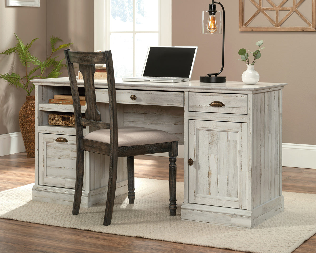 Barrister Lane  Home Office Executive Desk in White Plank