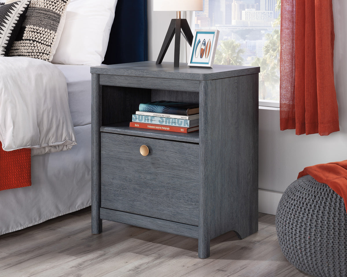 Dover Edge  Night Stand with Drawer in Denim Oak