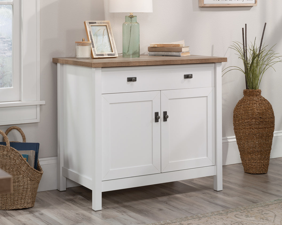 Cottage Road  2-Door Library Storage Cabinet in White