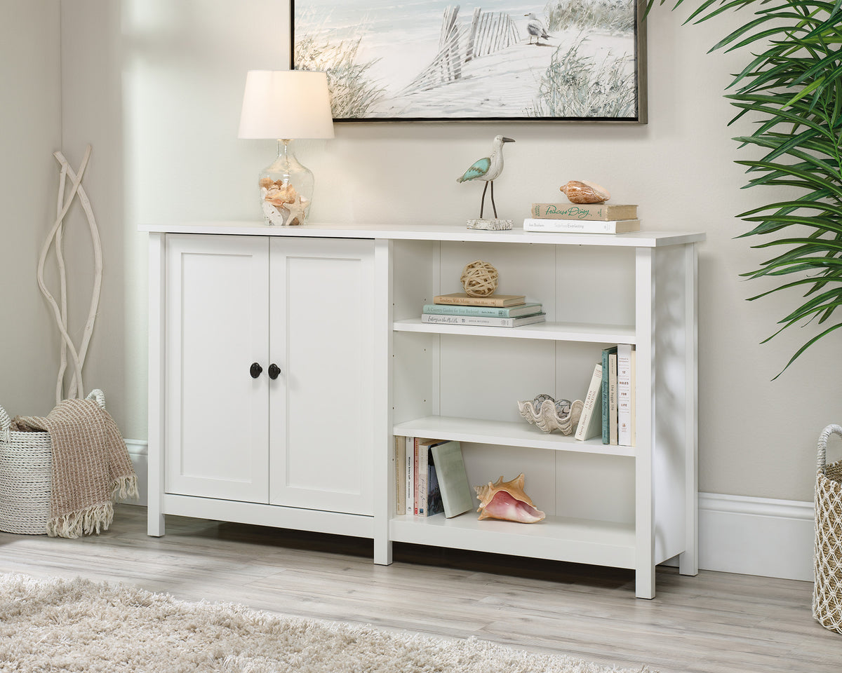 County Line  Storage Console TV Stand in Soft White