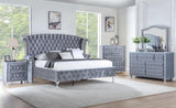 Gray Velvet Dresser